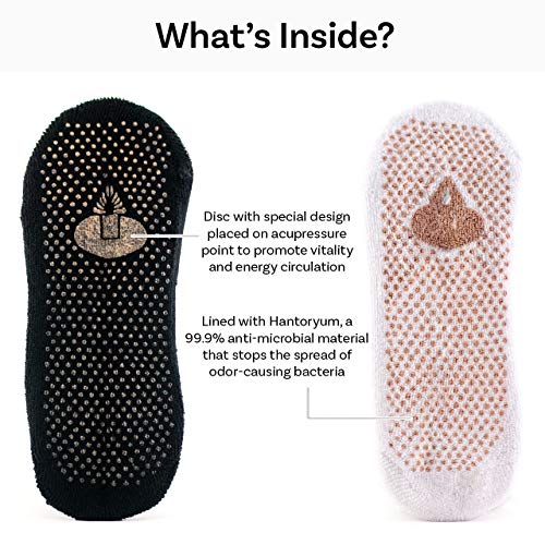 HSP Non-Slip Yoga Qi Socks for Men and Women Non-Slip Grip Socks for Dance, Workout, Barre, Ballet, Barefoot Training3