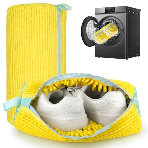 FANCYFEB Shoe Washing Machine Bag: 2 Pack Reusable Shoes Cleaning Bags, Heavy Duty Shoe Laundry Bag...
