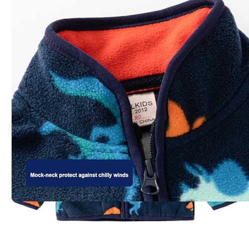 Image of Toddlers Boys Fleece Jacket Full Zipper Outerwear Fleece Coat