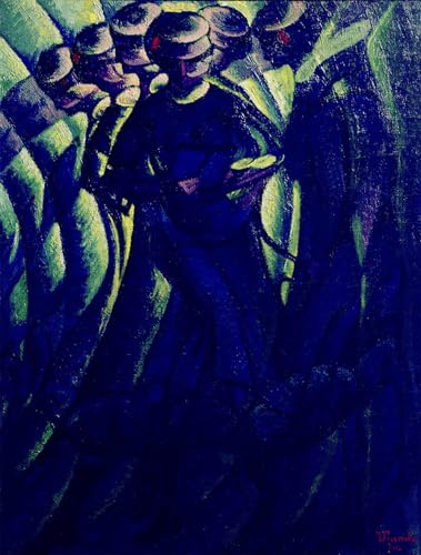 Impression art mural Russolo synopsis des mouvements de femme