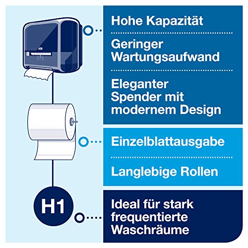 Tork Matic grünes Rollenhandtuch Advanced 290076 - H1 Papierhandtücher für Rollenhandtuchspender, saugfähig und reiÃfest, 2-lagig, grün - 6 Rollen x 150 m – Bild 6