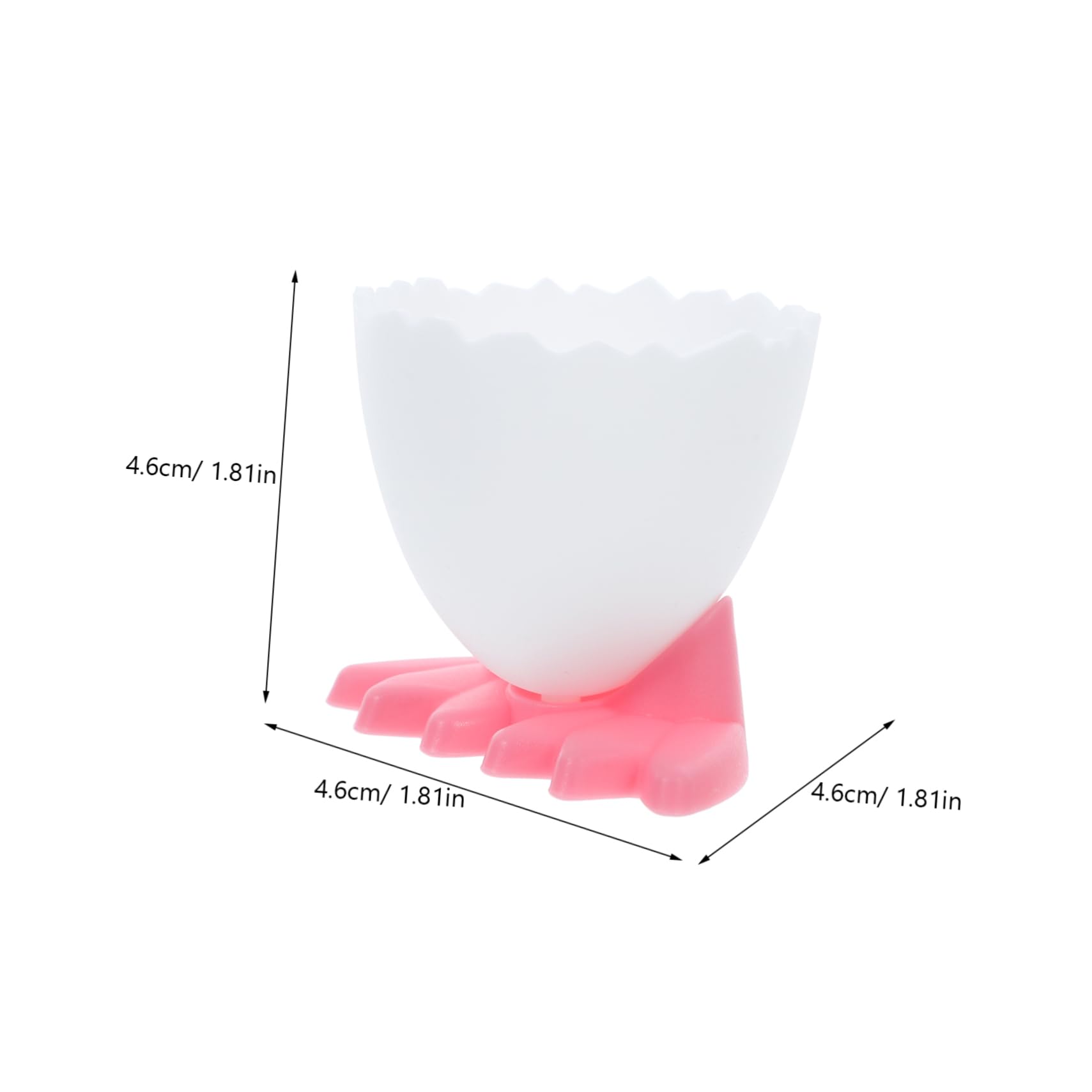SOLUSTRE Cute Plastic Egg Cups Holder 8 Pack for Soft Boiled Eggs Foot Design Easy to Clean for Boys and Girls's Breakfast