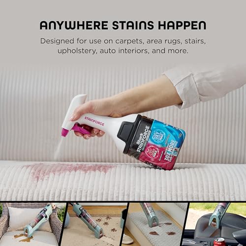 Image of Shark StainForce Dual-Formula Refill Cartridge, Value 2-pack, Stain & Odor Remover for Shark StainForce Portable Stain Cleaner, for Carpet, Area Rug, Upholstery, Cars, 2x 16.9oz, BNDHXCM500