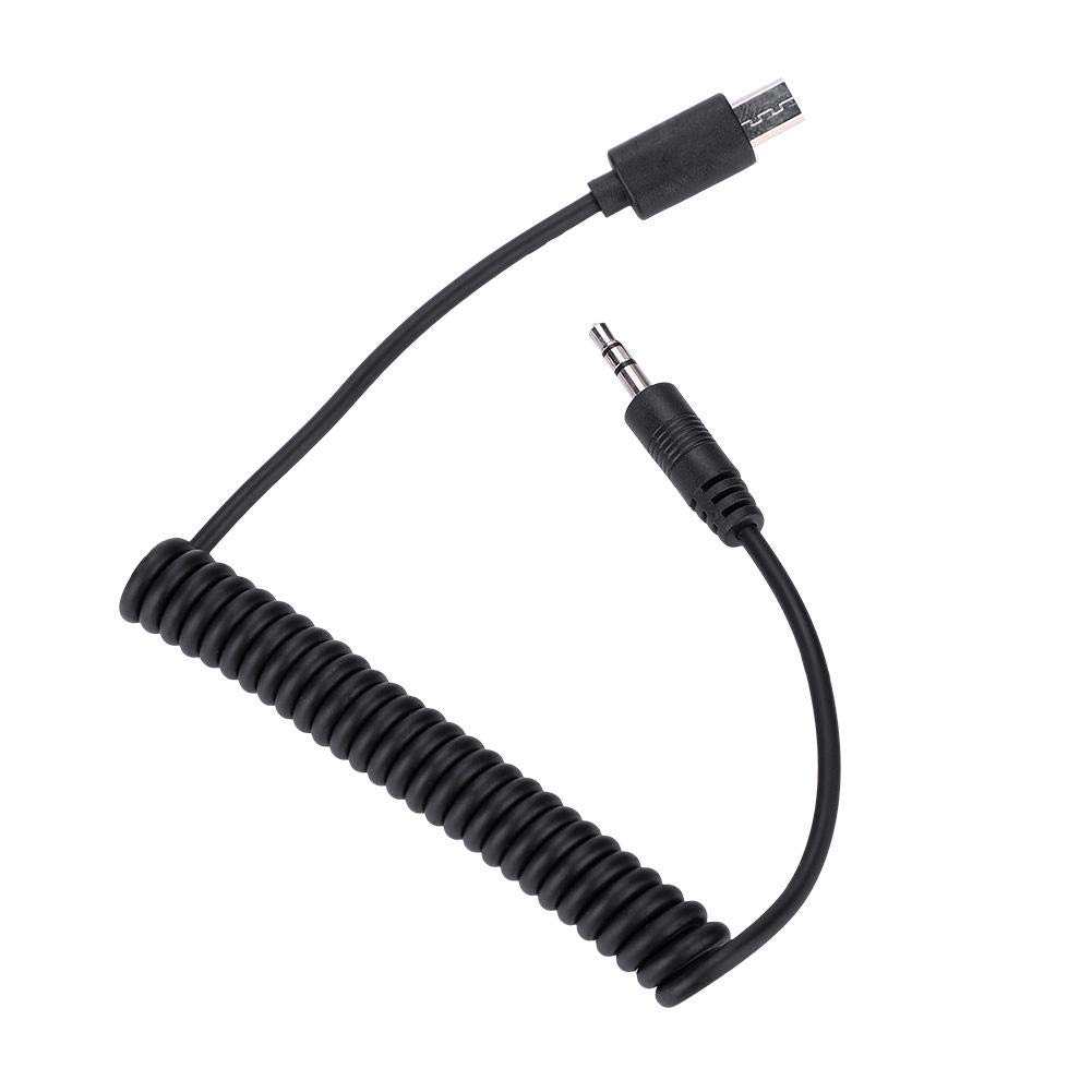Kabel zwalniający EBTOOLS do Sony, czarny kabel zwalniający 3,5 mm / 2,5 mm do Sony RX1 / RX10 / RX100 / A7S / A7R / A7 / A7II / A7III / A9 / A58 / 77M2 (3,5 mm)