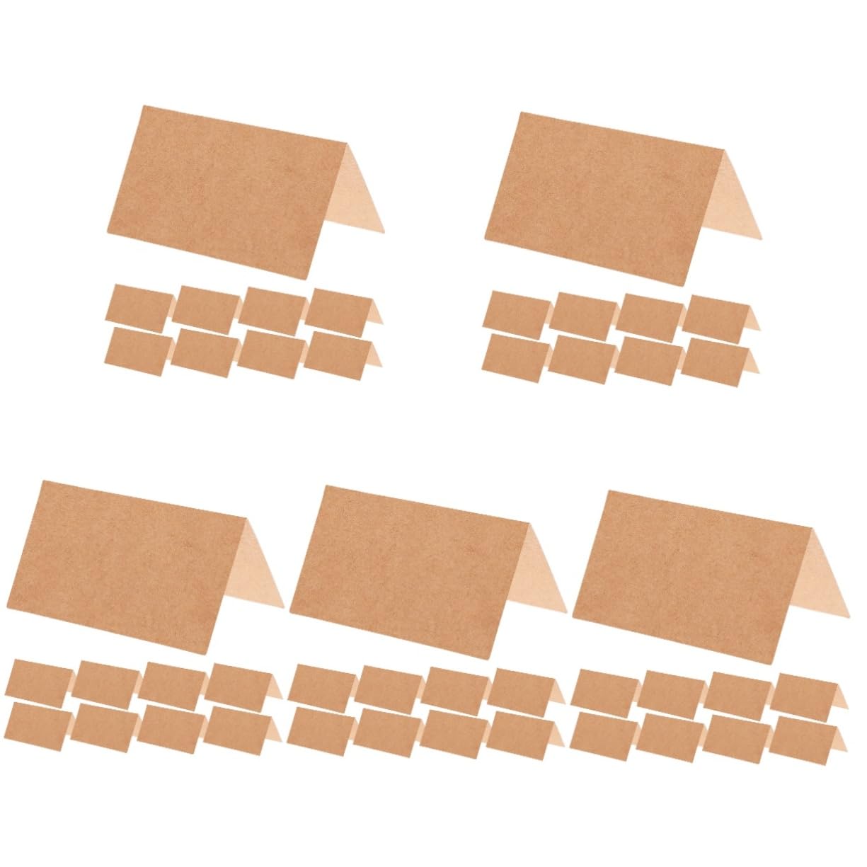 DECHOUS 5 Sätze Namenssitzkarte Visitenkarten Platzkarte Hochzeitsdeko Tischnummernhalter Für Die Hochzeit Kartenhalter Tisch Partei Reservierte Karten Leere Karten Papier 50 Stück * 5