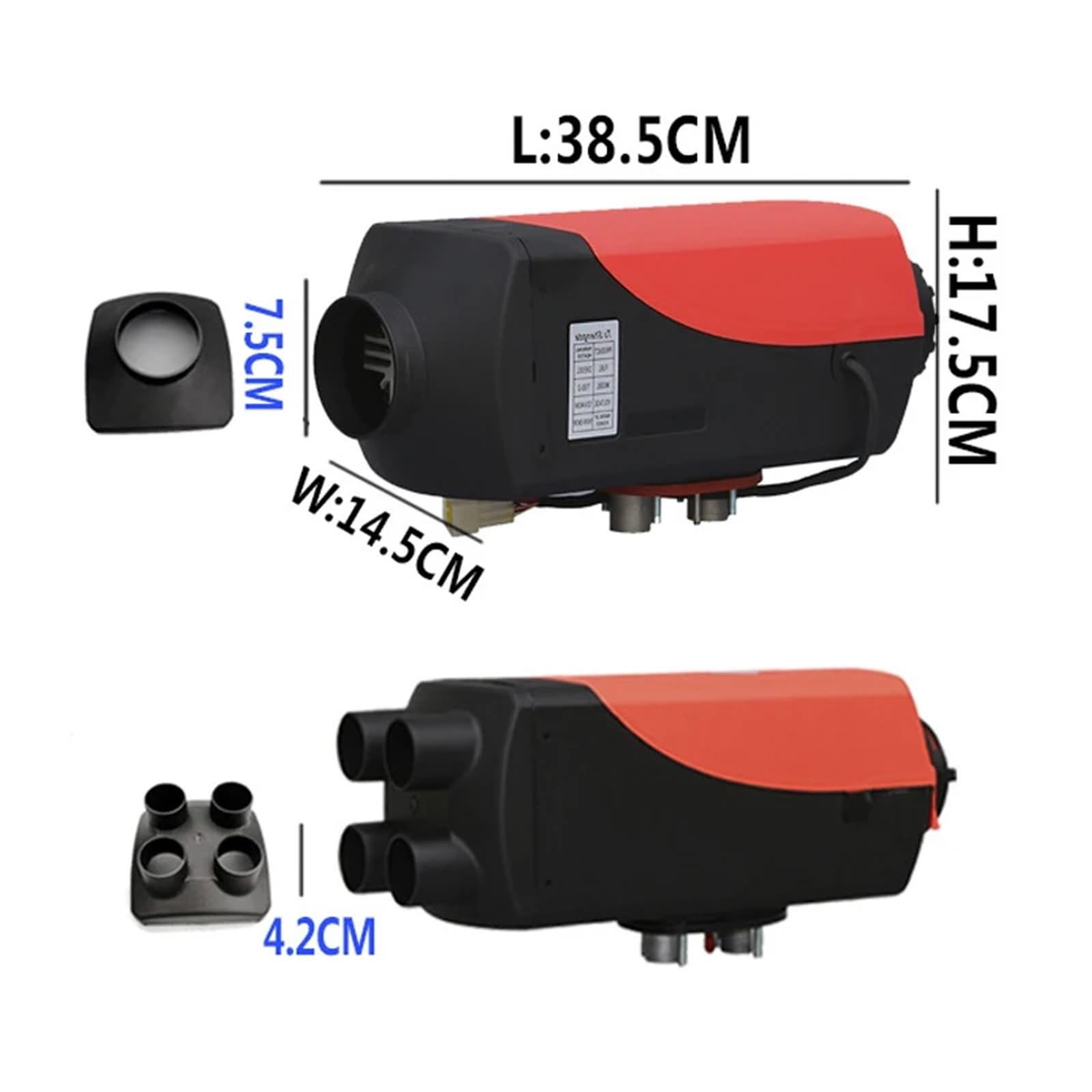 Nagrzewnica postojowa 12V 24V 5kW Diesel Parking Ogrzewanie Samochodowe Klimatyzacja Wyświetlacz LCD Bezprzewodowy Pilot Zdalnego Sterowania Do Ciężarówek nagrzewnica powietrza(12V black LCD)