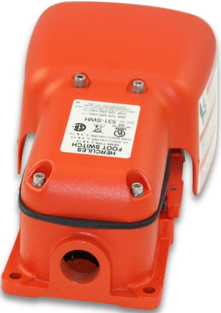 Linemaster 534-SWH Hercules Foot Switch, Electrical, Single Pedal