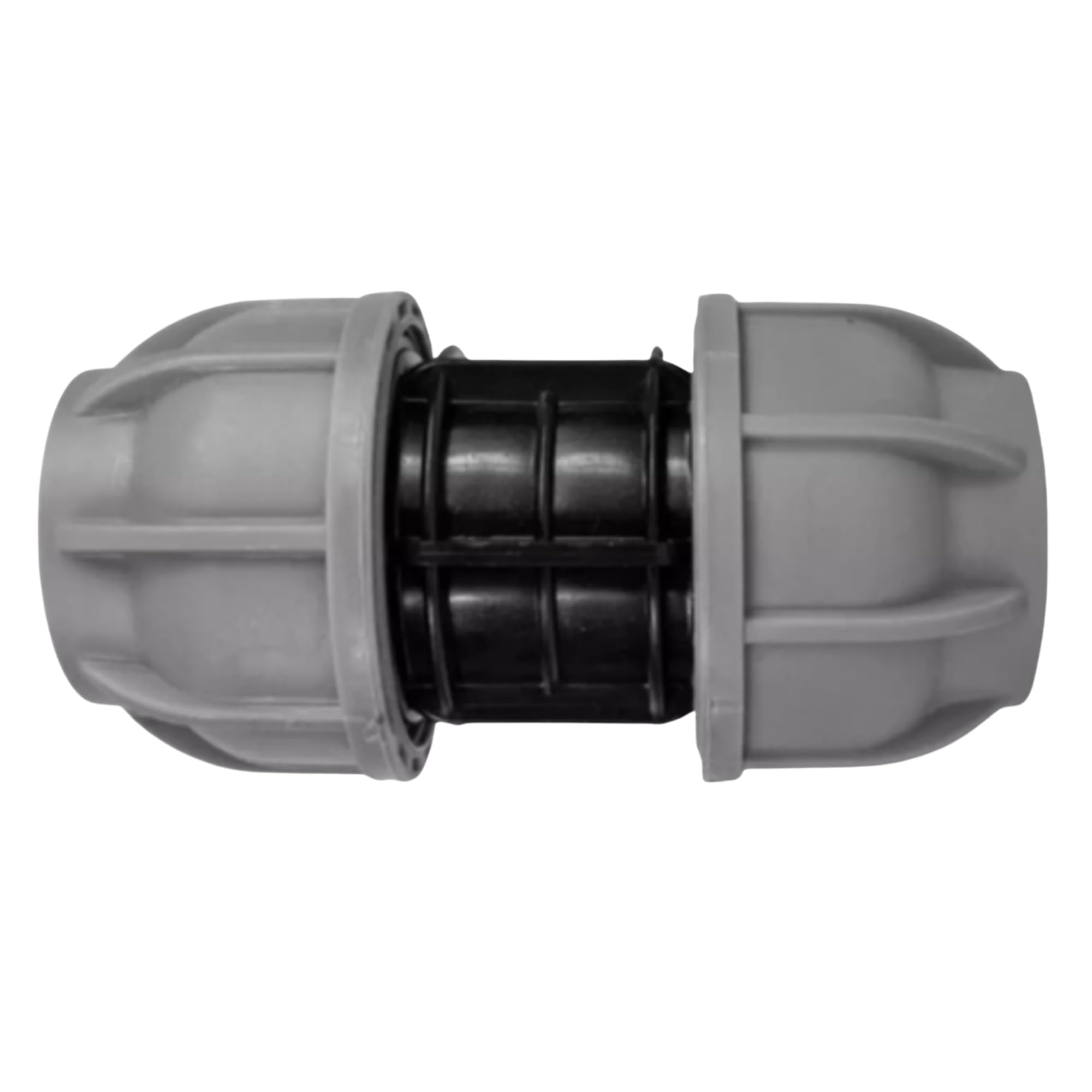 MYPURECORE MDPE Compression Fitting 20-50mm – Straight, Elbow, Tee, Stop End & Valve – BSP Threaded Water Pipe Connector – Leak-Proof Irrigation for Blue Pipe (Straight 20mm x 20mm)