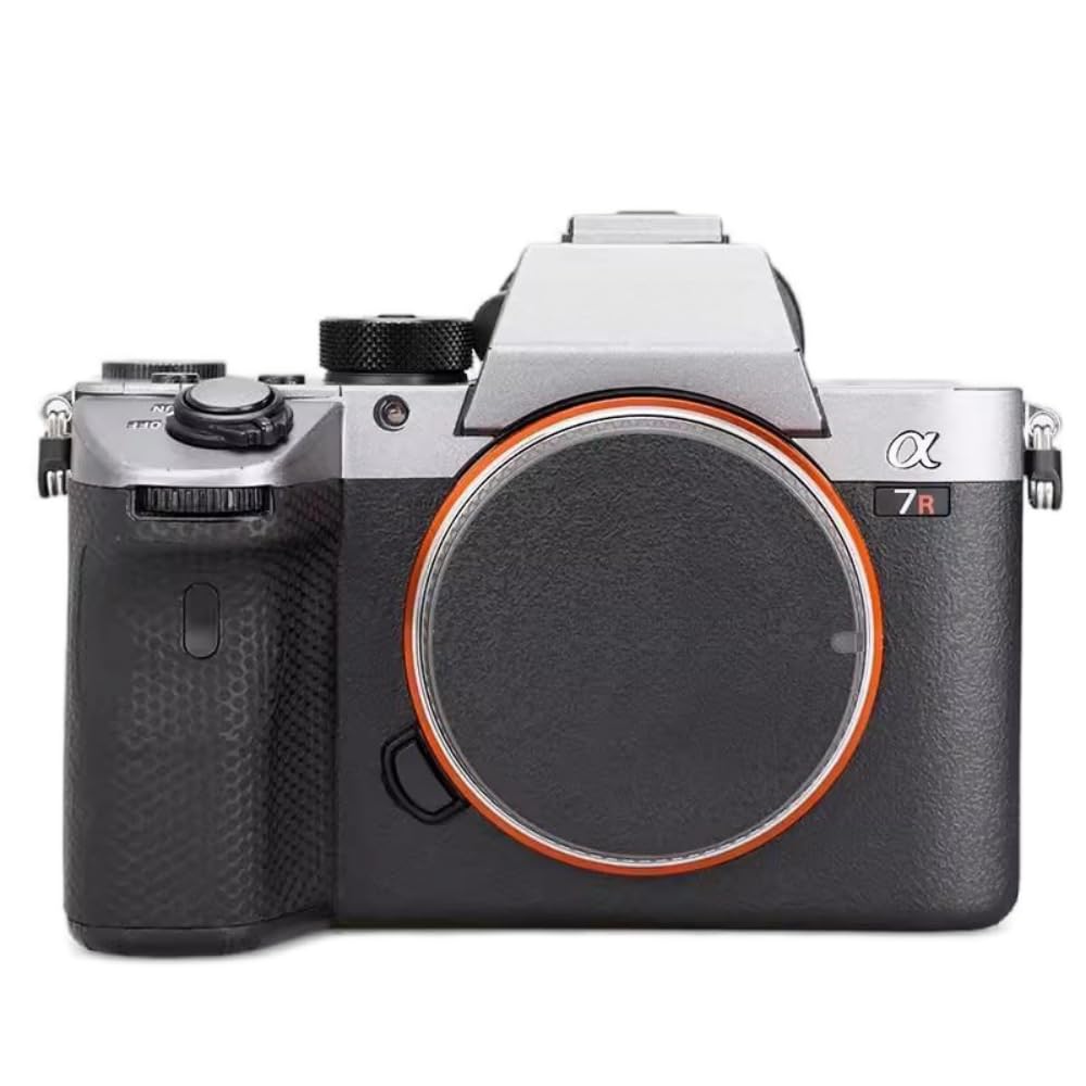 Anti-Scratch Camera Cover Skin Sticker for Sony Alpha 7 IV/A7M4/A7IV Camera Protector Film Skin (Silver+Frosted Black)