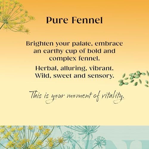 Twinings Pure Fennel Herbal Infusion Flavoured Tea - 80 Biodegradable Tea Bags (Multipack of 4 x 20), Soothing Digestive Aid, Caffeine-Free, Freshness Guaranteed