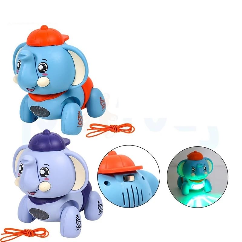 Image of Jack Royal Battery Operated Walking Elephant Funny Toy with Light and Sound for Kids (Multicolour)