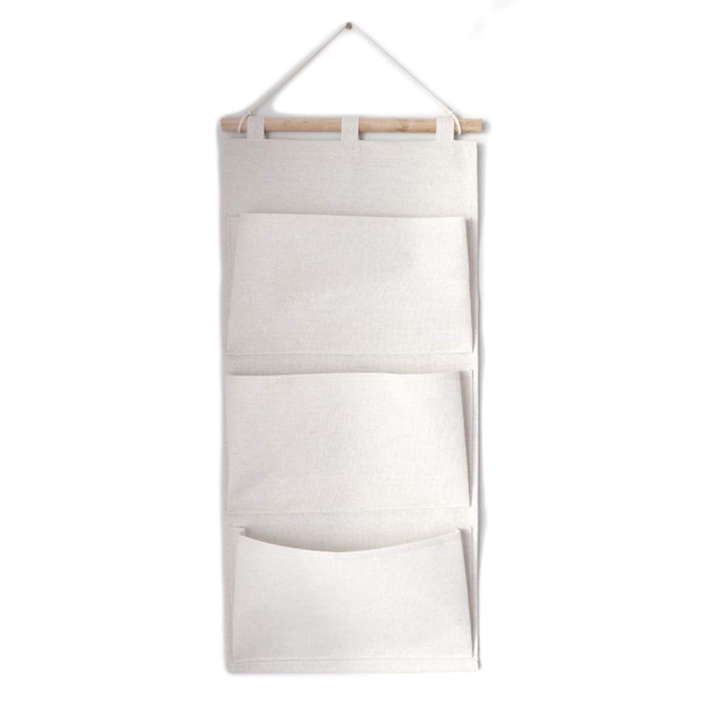 Sac de rangement en toile de lin écru au design de style scandinave