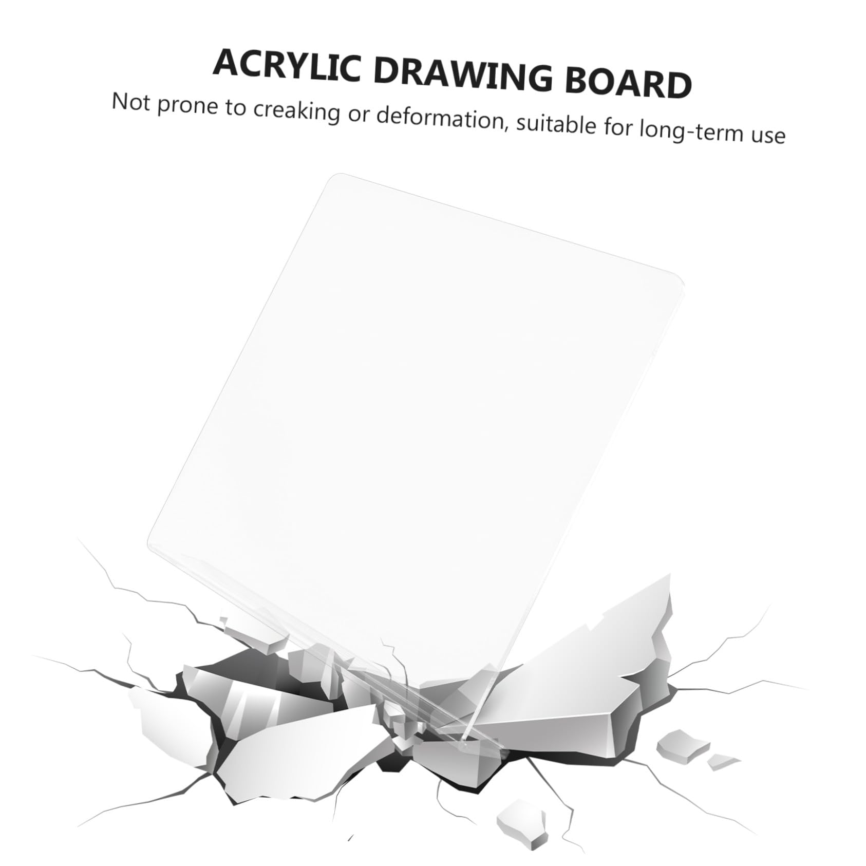 Sewroro Tablero de Dibujo Acrílico Inclinado y Protección para Cuello para Escritorio Soporte Multipropósito Adecuado para Manualidades y Pintura
