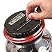Winnsty Coin Piggy Bank Saving Jar, Digital Coin Counter with LCD Display Large Capacity Money Saving Box for All US Coins (red)
