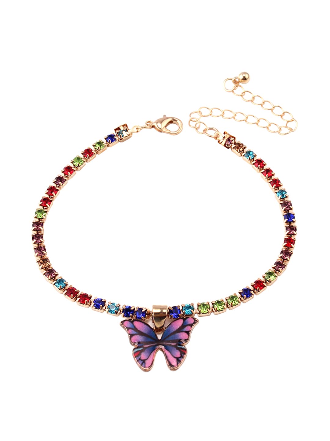 See full amazon price history chart for Yellow Chimes Anklets For Women Multicolor Crystal Butterfly Designed Charm Anklet For Women and Girls Yellow Chimes Anklets For Women Multicolor Crystal Butterfly Designed Charm Anklet For Women and Girls (B0BQRFGQTJ) Amazon Price History, Amazon Price Tracker