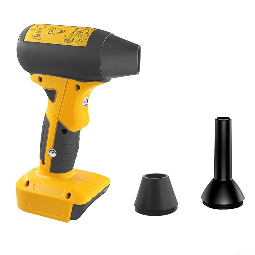 Ventilador portátil de turbina sopladora compatible con Dewalt 18V 20V batería bomba de aire plumero Jet Dry herramienta de jardín profesional (a)