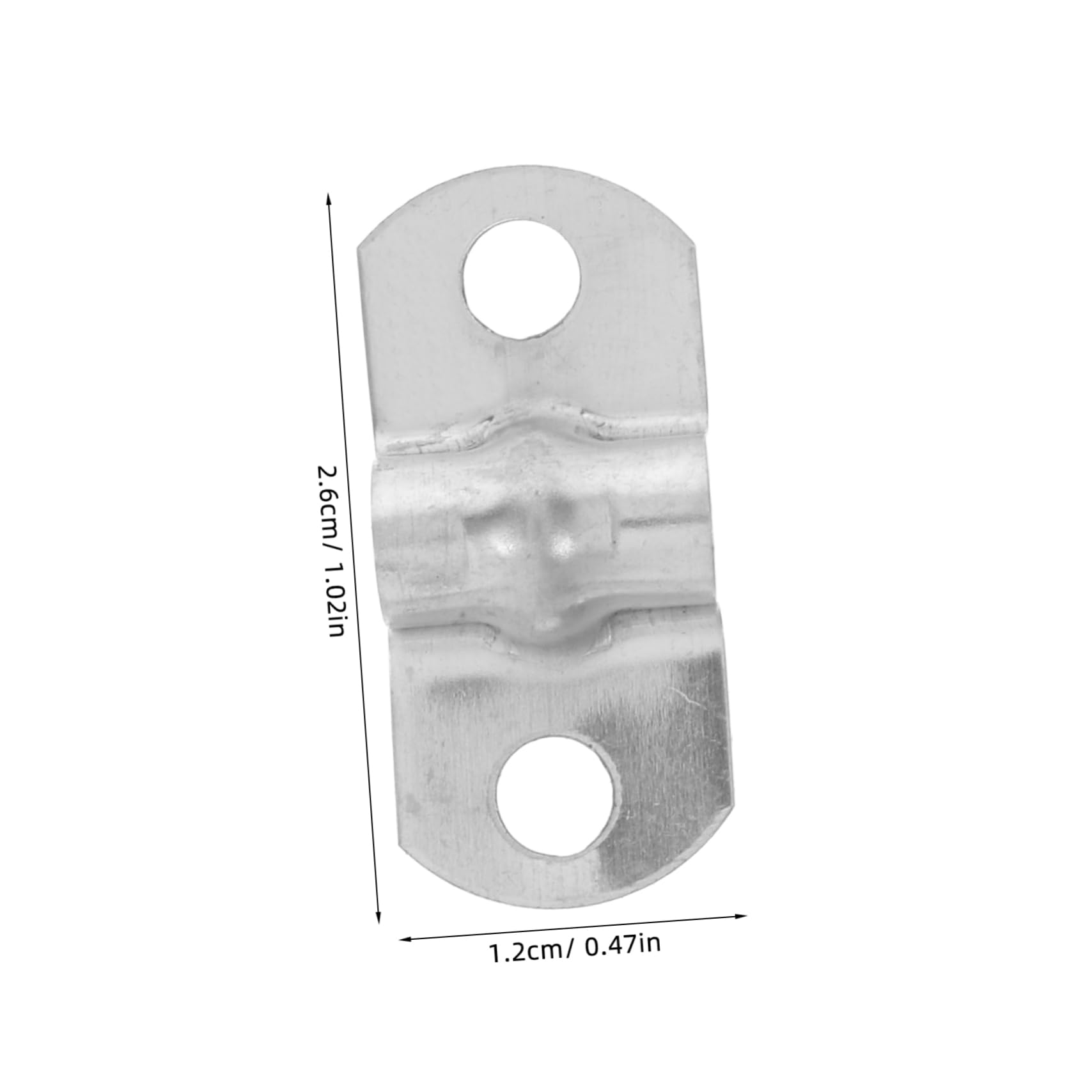 NAMOARLY 50pcs Stainless Steel u Bracket Pipe Clamps Tube Clamp Mounts Tension Holders for Electric Cables (m5)