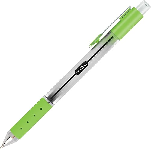 Miniatura 3 de TUL Bolígrafos de gel retráctiles, punta de aguja, 0.020 in, barril gris, colores de tinta brillantes surtidos, paquete de 8