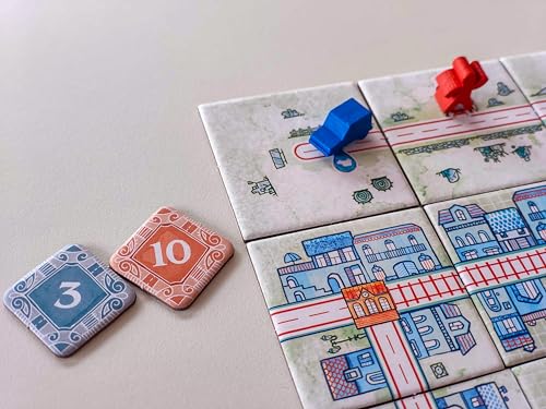 Railroad Tiles juego de mesa de estrategia familiar miniatura 5