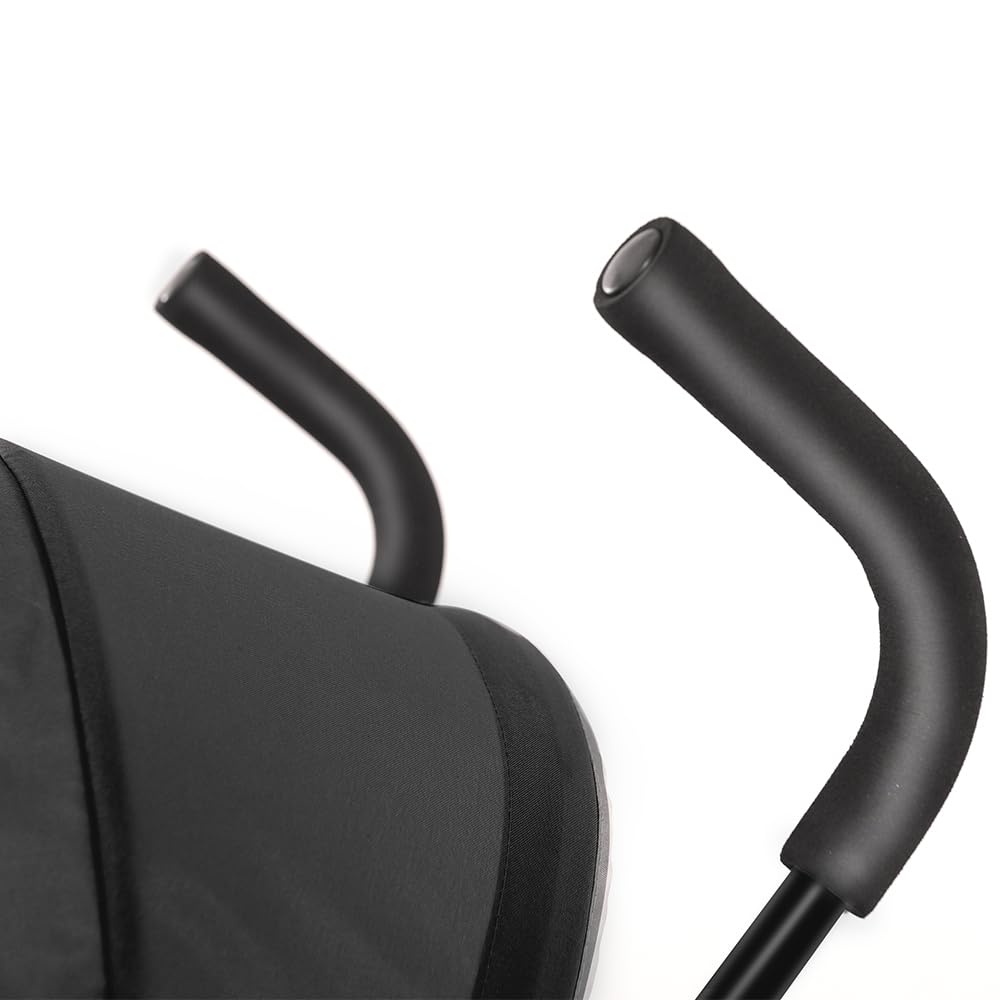 Kinderwagen, leicht und kompakt, von 0 Monaten bis 4 Jahren, maximale Tragfähigkeit von 25 kg, zusammenklappbarer Kinderwagen, neigbare Rückenlehne, automatische Faltung in 1 Schritt, CanopyD-Schwarz