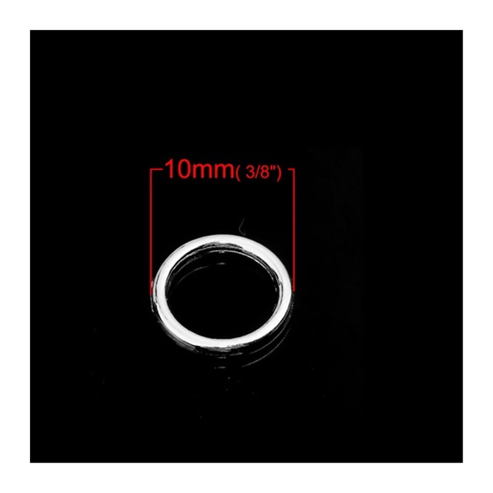 1000pcs Open Jump Rings[4mm - 10mm], Silver Metal O-Ring, 6 - Foto 4