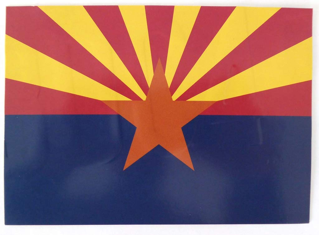 OPO 10 Set di 3 targhe in Metallo per Auto USA Arizona