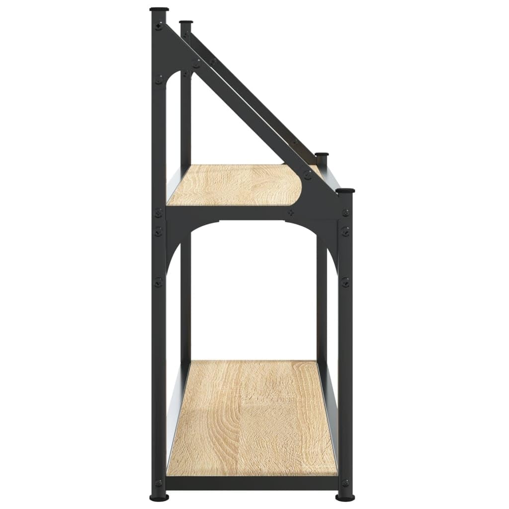 vidaXL 2-stöckiges Wandregal Sonoma-Eiche 60 x 21 x 51 cm Holzwerkstoff