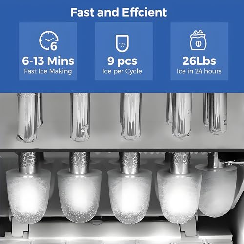 Portable Self-Cleaning Ice Maker - 12kg Daily Production - Image 2