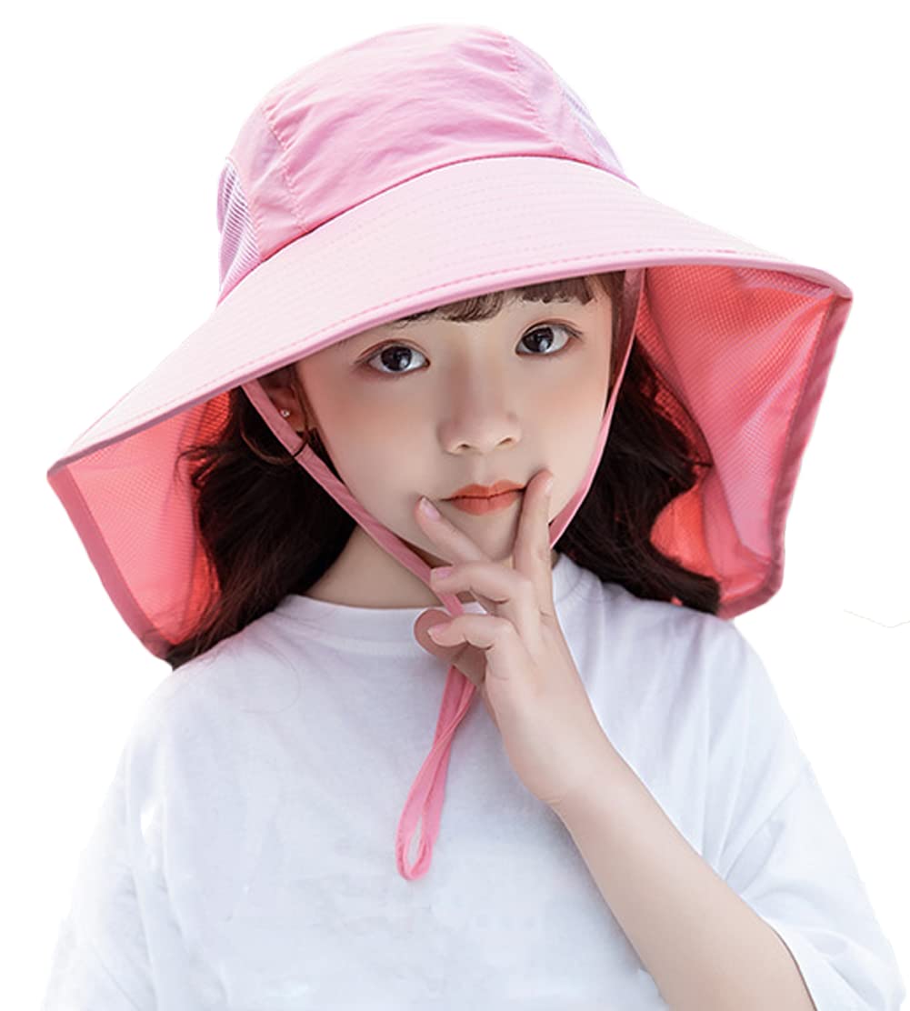 Cysocool Gorro de verano para niños con protección UV para niños de 4 a 13 años, con visera ancha, UPF 50+, protección solar para niños, sombrero de boonie, gorra de legionario
