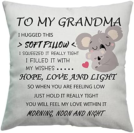 Personalized Gifts To My Granddaughter Cushion Cover Throw Pillow Cover Present for Granddaughter from Grandma Grandad Birthday Gifts Mothers Day Fathers Day for Granddaughter (Granddaughter)