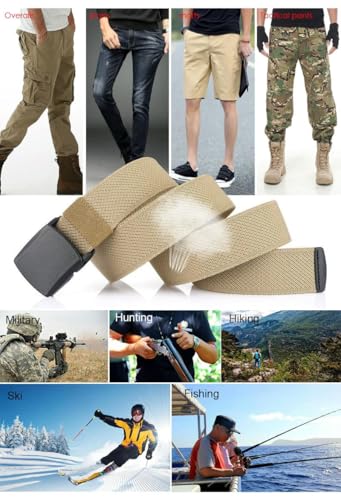 Metal Free Men'S Elastic Belt Strong Engineering Plastic Quick Release Nylon Buckle Outdoor Girdles3