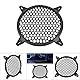 Ausla 6/8/10/12 Zoll Subwoofer-Schutz-Netzschutz, Schwarzes Kunststoffmaterial, Beständig Gegen Luftverschmutzung, Car-Audio-Dekoration, Lautsprecherabdeckung (12 Zoll)