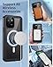 Lanhiem for iPhone 13 Magnetic Case, Waterproof Dustproof Shockproof Case with Built-in Screen Protector Compatible with Magsafe, Full Body Protective Cover for iPhone 13 6.1 inch -Black