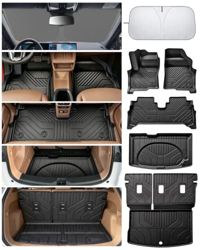Image of Floor Mats for 2027 Chevrolet Bolt Full Set(with Trunk Lower Storage Mat), All Weather Custom Fit for 2027 Chevrolet Bolt Floor Mats, Trunk Mat, Backrest Mats, Trunk Storage Mat 2027 Bolt Accessories