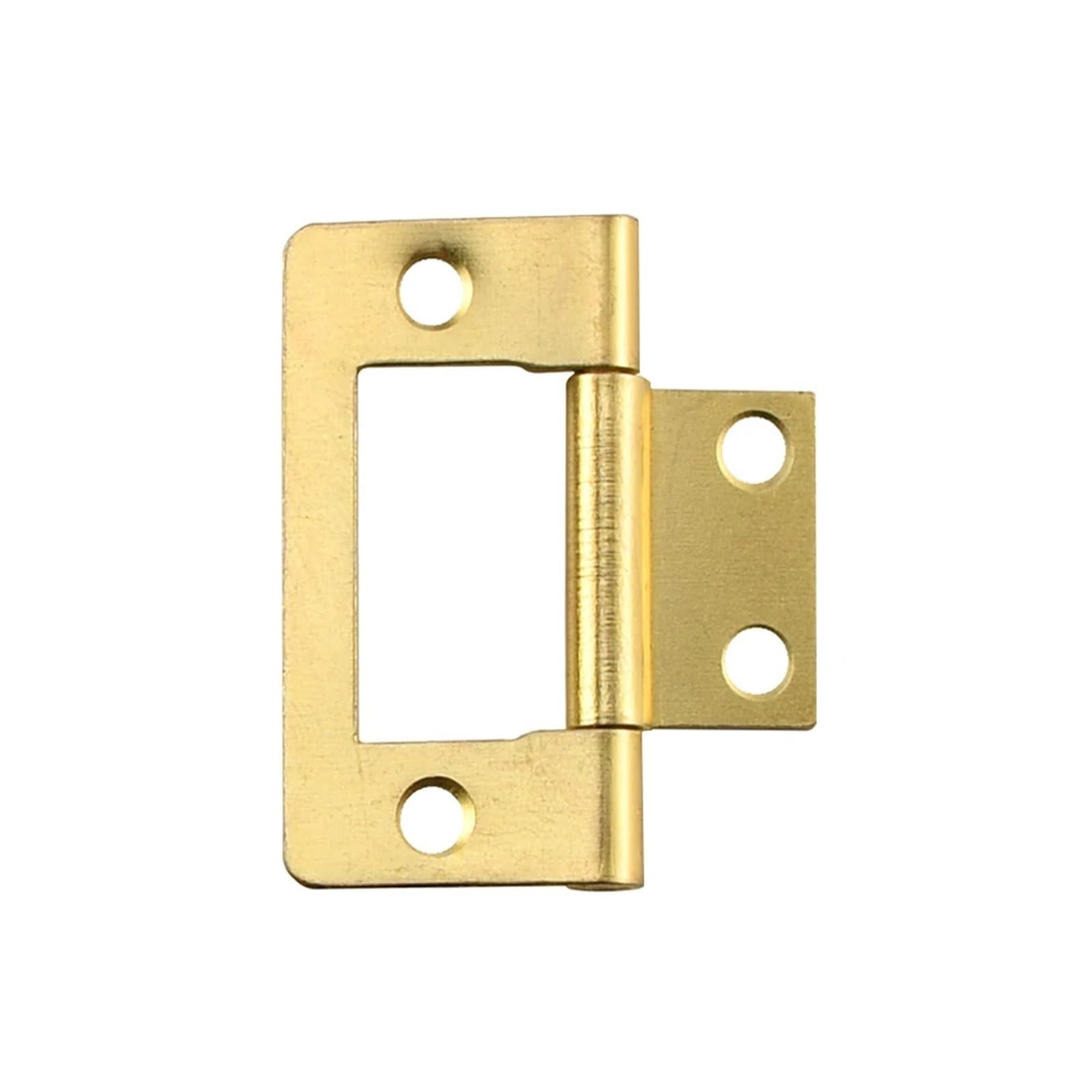 6Pc Metal Door Cabinet Cupboard Furniture Decorative Butt Hinge for Vintage Wooden Jewelry Box for Gate(Gold)