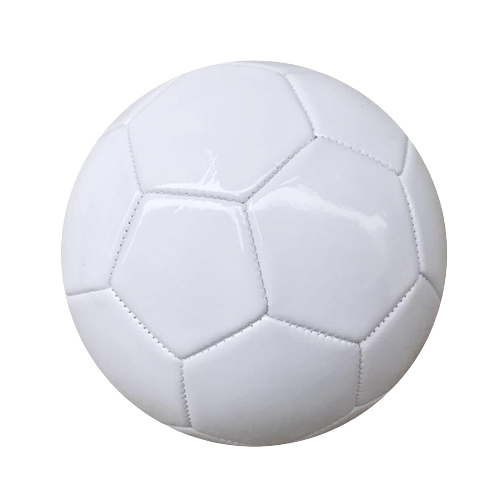 Quzente Plain White Football Ball, DIYGraffiti Painted Football, Unprinted All White, Pure Signed Painting Ball For TrophyAnniversary, Signatures, Promos, Signing