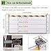 Temporary Flood Protection Barriers for Garages, Underground Passages, Water Control Gate, Aluminum Flood Barrier with Reflective Strips, Easy Installation, 80cm Height