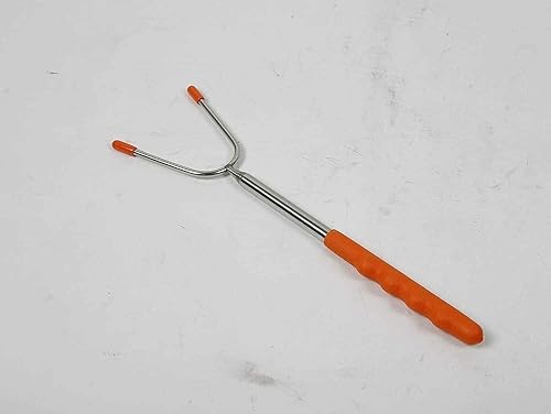 Miniatura 7 de 5 palitos telescópicos para asar malvaviscos de 45 pulgadas, palos de acero inoxidable para asar perros calientes para fogatas, hogueras, pinchos,