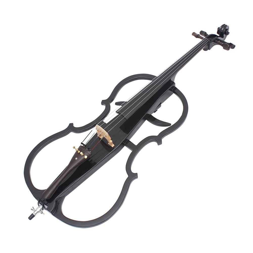 Violonchelo eléctrico, Instrumento Musical de Puesta en Escena de Violonchelo electroacústico de Madera Maciza 4/4, para Orquesta de Estudiantes de Concierto para Principiantes