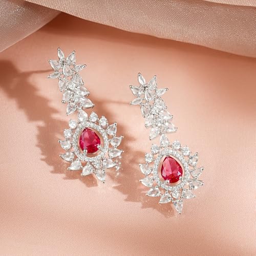 Image of Rubans AD Zircon Traditional Statement Necklace Set for Women