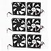 Ruilogod DC 24V 0.14A bezszczotkowy Komputer PC Procesor Wentylator 90mm x 25mm 6Pcs
