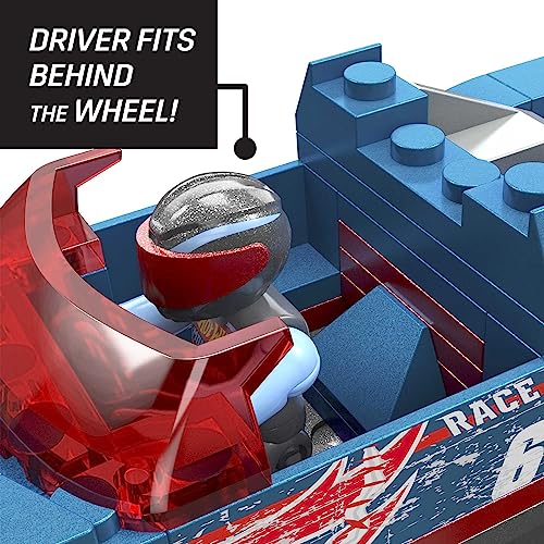 MEGA Hot Wheels Monster Truck Jouets de Construction Le Capot de Course se décolle sur 'impact avec 1 Micro Figurine articulée et des Roues géantes HMM49 - vue 6