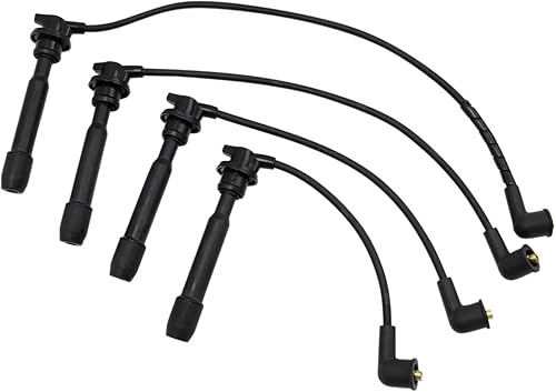 Miniatura 3 de TRQ Kit de encendido Juego de bujías y cables compatibles con Hyundai Elantra Kia Sportage L4 2.0L