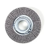 Made in Germany Lessmann 345162 Rundbürsten Drm 150 mm breit 23-25 mm Rohr 50 mm Stahldraht STA gew. 0,30 mm Reduzierring - Set 3, Mehrfarbig