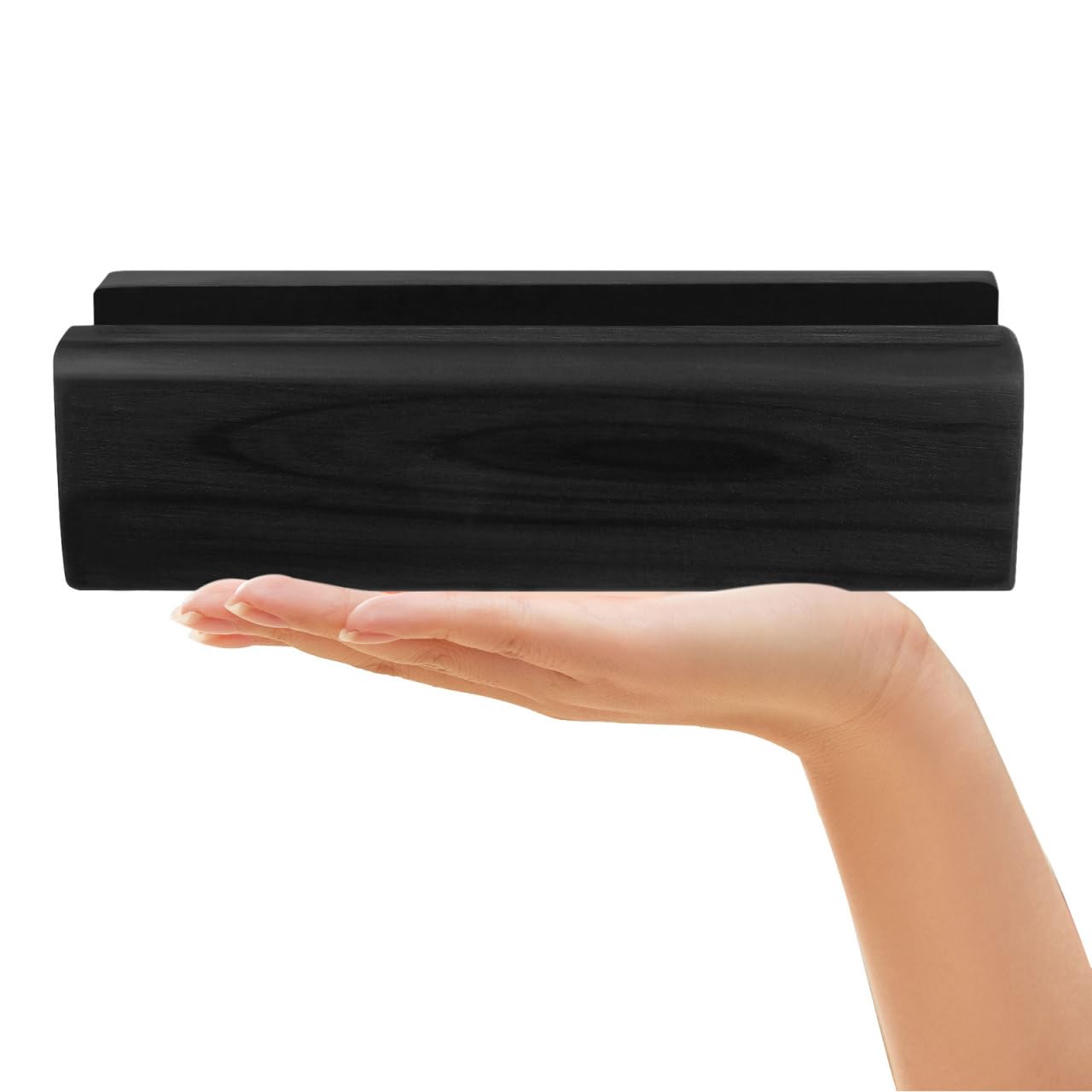 Angoily Cavalletto per specchio da trucco, supporto per specchio da pavimento, senza cornice, supporto per specchio in legno
