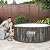 Bestway Coleman Napa AirJet 5 to 7 Person Inflatable Hot Tub Round Portable Outdoor Spa with 180 AirJets and EnergySense Energy Saving Cover, Brown