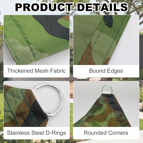 Bâche imperméable en maille de bœuf haute densité 4x6 m avec œillets solides - 4