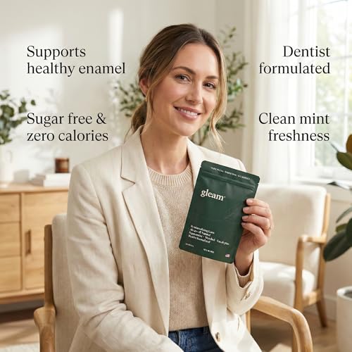Gleam Remineralizing Gum, Nano-Hydroxyapatite + Xylitol, Made in USA, 60ct - image 7