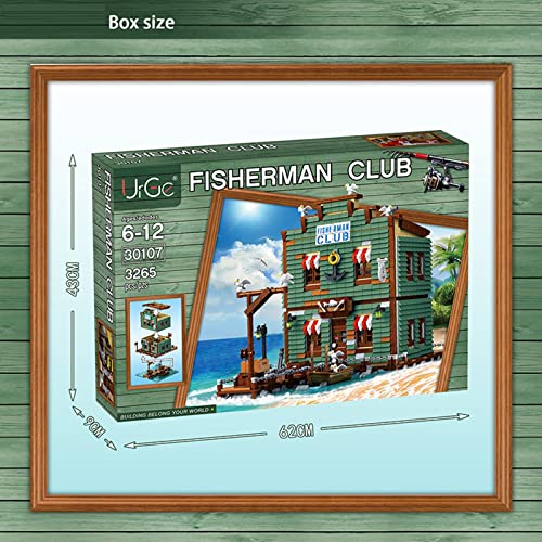 Haus Bausteine Bausatz, Modular Moc Klemmbausteine Haus, 3262 Teile Fischer Club Architektur Modell Modulare Gebäude… – Bild 5