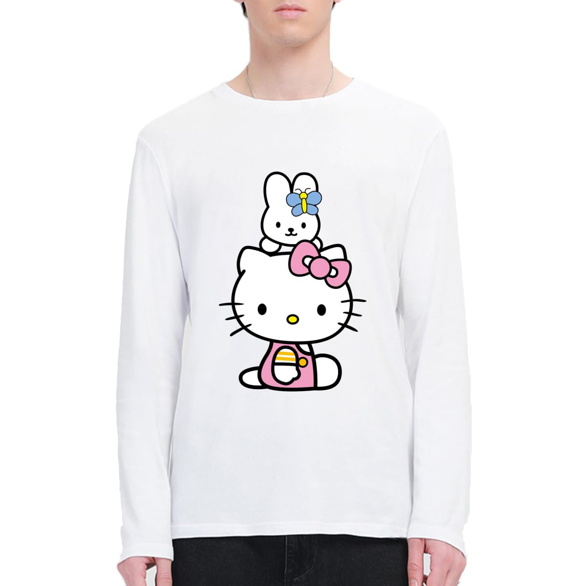 【日本未発売】ハローキティー ロングTシャツ ユニセックス 日本未発売】ハローキティー ロングTシャツ ユニセックス